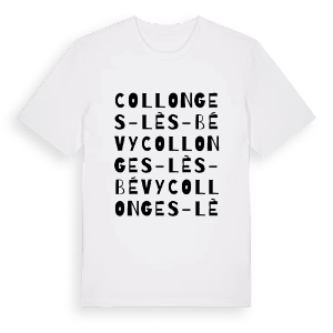 Collonges-lès-Bévy ordlek t-shirt – ekologisk bomull t-shirt från Pinshirt