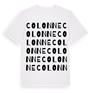 Colonne ordlek t-shirt – ekologisk bomull t-shirt från Pinshirt