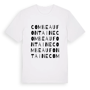 Combeaufontaine ordlek t-shirt – ekologisk bomull t-shirt från Pinshirt