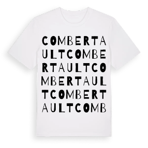 Combertault ordlek t-shirt – ekologisk bomull t-shirt från Pinshirt