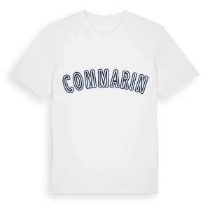 Commarin college t-shirt – ekologisk bomull t-shirt från Pinshirt