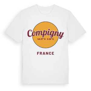 Compigny cirkel t-shirt – ekologisk bomull t-shirt från Pinshirt