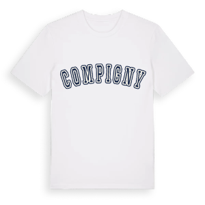 Compigny college t-shirt – ekologisk bomull t-shirt från Pinshirt