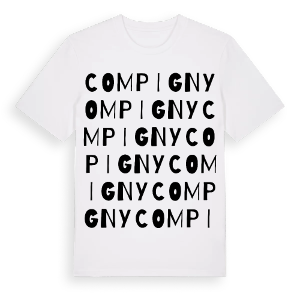 Compigny ordlek t-shirt – ekologisk bomull t-shirt från Pinshirt