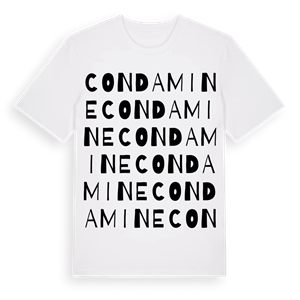 Condamine ordlek t-shirt – ekologisk bomull t-shirt från Pinshirt
