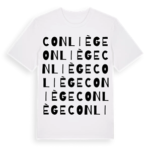 Conliège ordlek t-shirt – ekologisk bomull t-shirt från Pinshirt