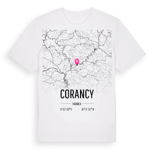 Corancy karta t-shirt – ekologisk bomull t-shirt från Pinshirt