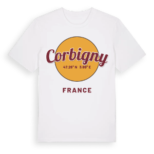 Corbigny cirkel t-shirt – ekologisk bomull t-shirt från Pinshirt