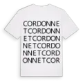 Cordonnet ordlek t-shirt