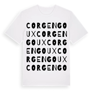 Corgengoux ordlek t-shirt – ekologisk bomull t-shirt från Pinshirt