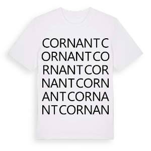 Cornant ordlek t-shirt – ekologisk bomull t-shirt från Pinshirt