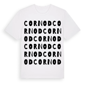 Cornod ordlek t-shirt – ekologisk bomull t-shirt från Pinshirt