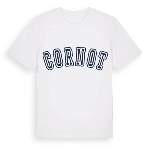 Cornot college t-shirt – ekologisk bomull t-shirt från Pinshirt