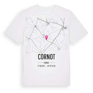 Cornot karta t-shirt – ekologisk bomull t-shirt från Pinshirt