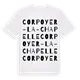 Corpoyer-la-Chapelle ordlek t-shirt