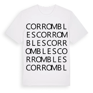 Corrombles ordlek t-shirt – ekologisk bomull t-shirt från Pinshirt