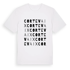 Cortevaix ordlek t-shirt – ekologisk bomull t-shirt från Pinshirt