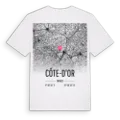 Côte-d'Or karta t-shirt