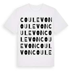 Coulevon ordlek t-shirt – ekologisk bomull t-shirt från Pinshirt
