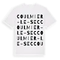 Coulmier-le-Sec ordlek t-shirt