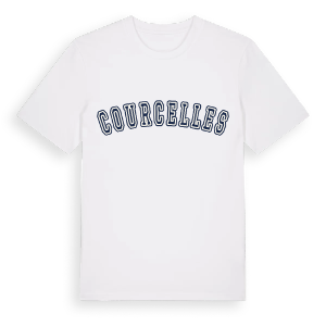 Courcelles college t-shirt – ekologisk bomull t-shirt från Pinshirt
