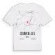 Courcelles karta t-shirt