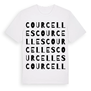 Courcelles ordlek t-shirt – ekologisk bomull t-shirt från Pinshirt