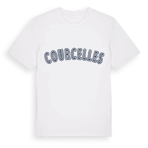 Courcelles college t-shirt – ekologisk bomull t-shirt från Pinshirt