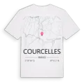 Courcelles karta t-shirt