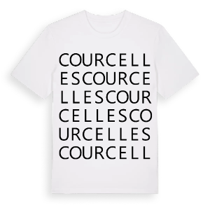 Courcelles ordlek t-shirt – ekologisk bomull t-shirt från Pinshirt