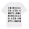 Courcelles-lès-Montbard ordlek t-shirt