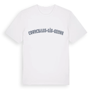 Courcelles-lès-Semur college t-shirt – ekologisk bomull t-shirt från Pinshirt