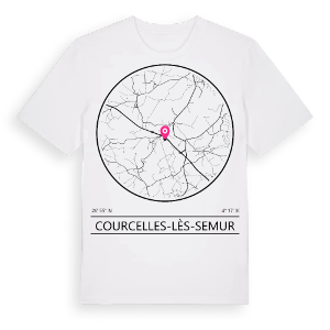 Courcelles-lès-Semur t-shirt – ekologisk bomull t-shirt från Pinshirt