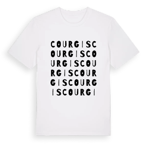 Courgis ordlek t-shirt – ekologisk bomull t-shirt från Pinshirt