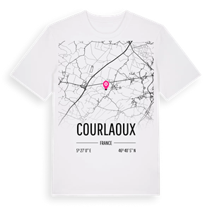 Courlaoux karta t-shirt – ekologisk bomull t-shirt från Pinshirt