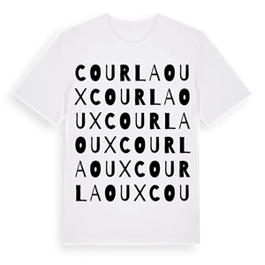 Courlaoux ordlek t-shirt – ekologisk bomull t-shirt från Pinshirt