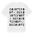 Courtefontaine ordlek t-shirt
