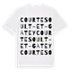 Courtesoult-et-Gatey ordlek t-shirt