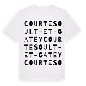 Courtesoult-et-Gatey ordlek t-shirt – ekologisk bomull t-shirt från Pinshirt