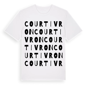 Courtivron ordlek t-shirt – ekologisk bomull t-shirt från Pinshirt