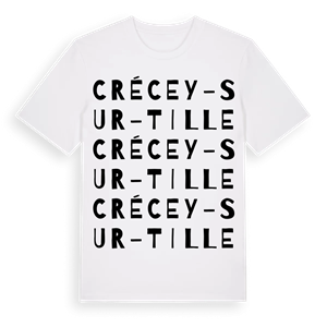 Crécey-sur-Tille ordlek t-shirt – ekologisk bomull t-shirt från Pinshirt