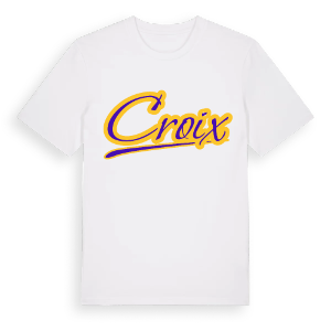 Croix baseball t-shirt – ekologisk bomull t-shirt från Pinshirt