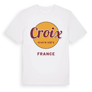 Croix cirkel t-shirt – ekologisk bomull t-shirt från Pinshirt