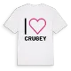 Jag älskar Crugey t-shirt stort tryck