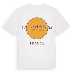 Cruzy-le-Châtel cirkel t-shirt – ekologisk bomull t-shirt från Pinshirt