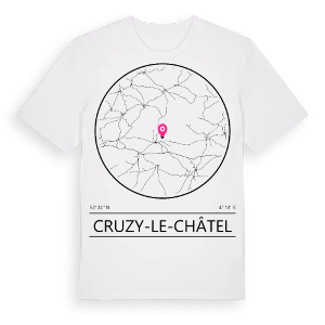 Cruzy-le-Châtel t-shirt – ekologisk bomull t-shirt från Pinshirt