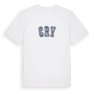 Cry college t-shirt – ekologisk bomull t-shirt från Pinshirt
