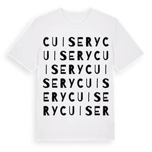 Cuisery ordlek t-shirt – ekologisk bomull t-shirt från Pinshirt