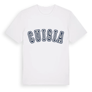 Cuisia college t-shirt – ekologisk bomull t-shirt från Pinshirt