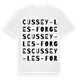 Cussey-les-Forges ordlek t-shirt